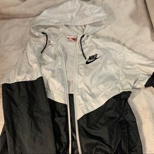 Nike Black and White Windbreaker
